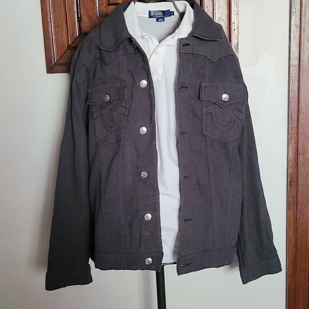 Gray True Religion Jimmy Supert Men's 2XL Jacket